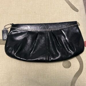 Coach black clutch